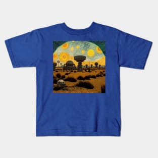 Starry Night in Mos Eisley Tatooine Kids T-Shirt